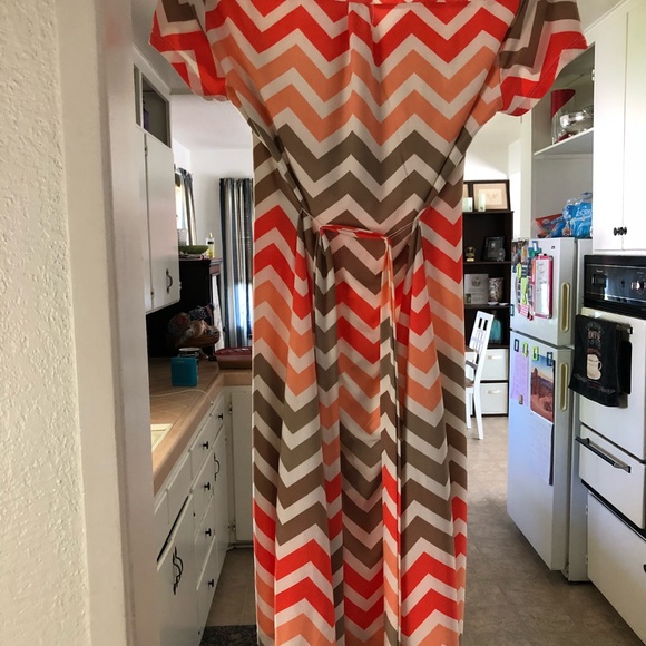 Chevron design summer dress - Picture 4 of 4